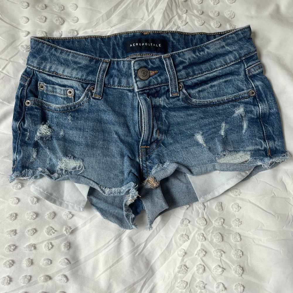 Aeropostale Low Rise Jean Shorts